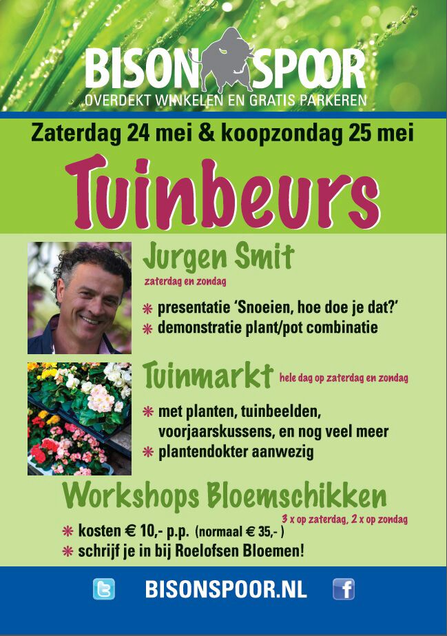 Jurgen presenteert op de Tuinbeurs in Maarssen 24/25 mei 2014